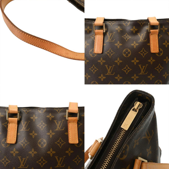 LOUIS VUITTON Monogram Cabas Piano Brown Canvas Tote Bag